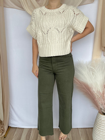 Ivy Scissor Cut Wide Leg