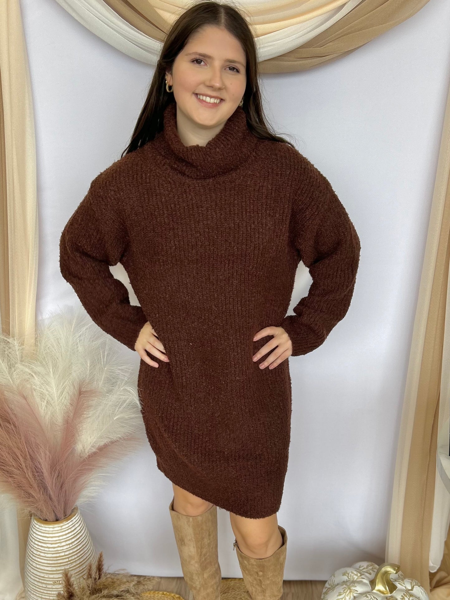 Autumns Warmth Sweater Dress
