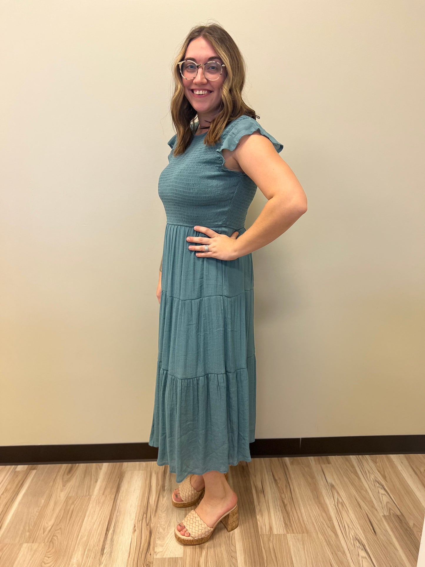 Maple Leaf Midi Dress
