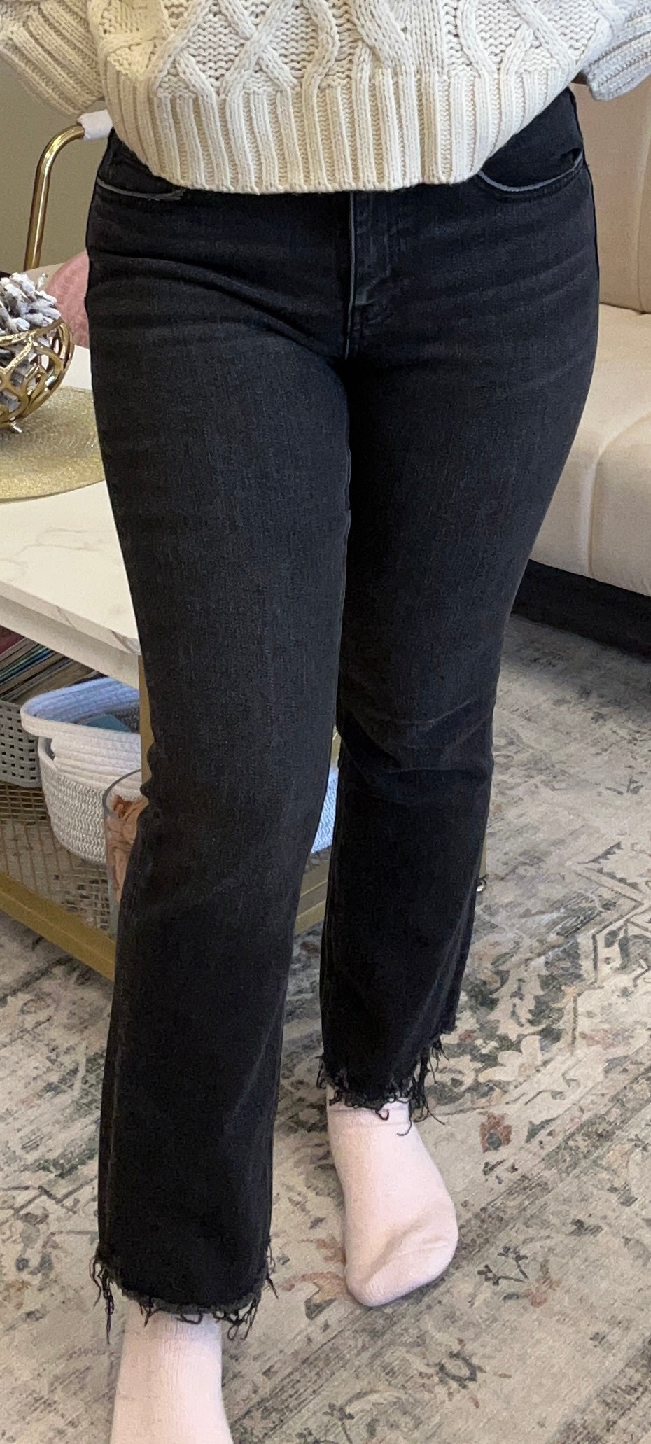 The Julie Crop Raw Hem