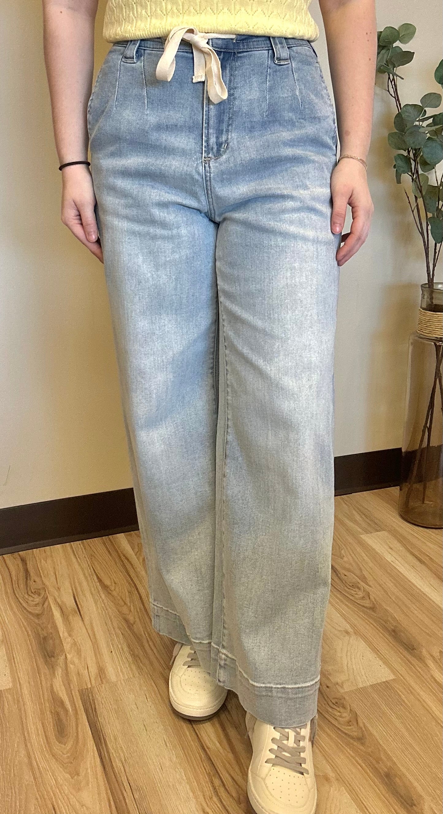 Coastal Ties Wide Leg Pants