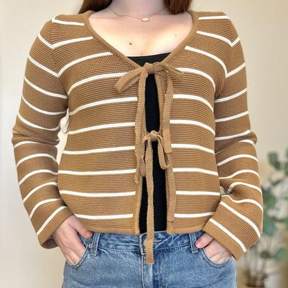 Tied in Stripes Cardigan