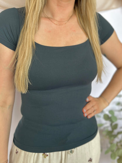 Alex Square Neck Top