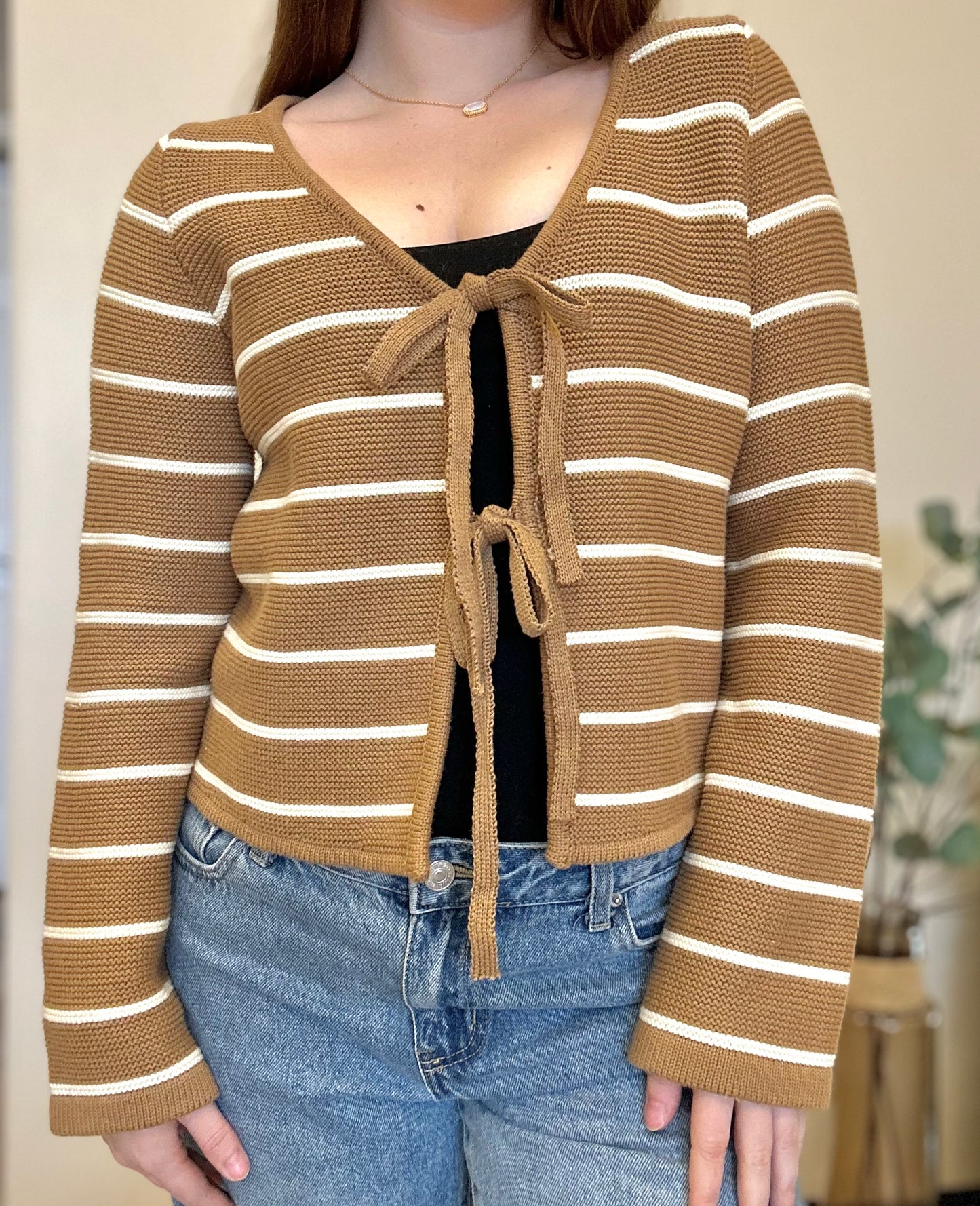 Tied in Stripes Cardigan