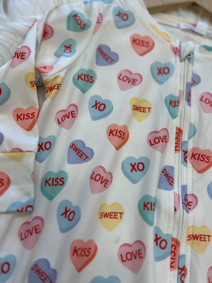 Candy Hearts-Onesie
