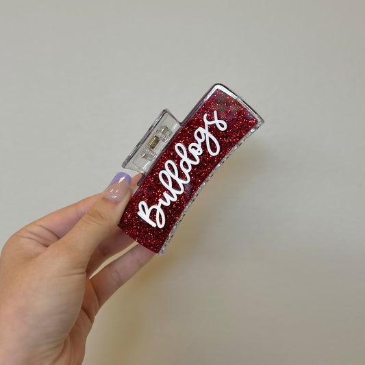 Bulldogs Game Day Claw Clip