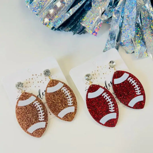 Glitter Acrylic Footballs