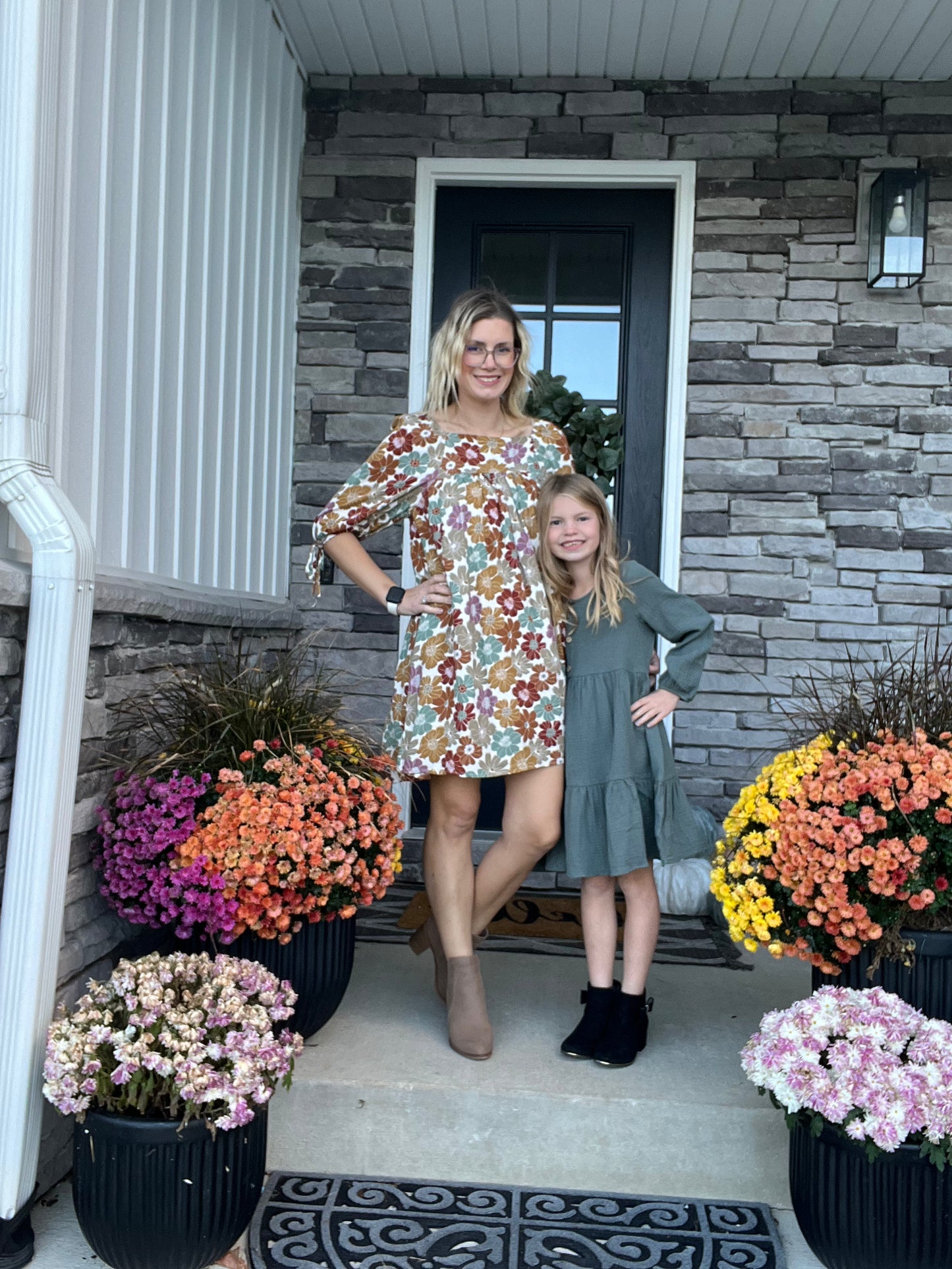 Girls Autumn Pine Bliss Dress