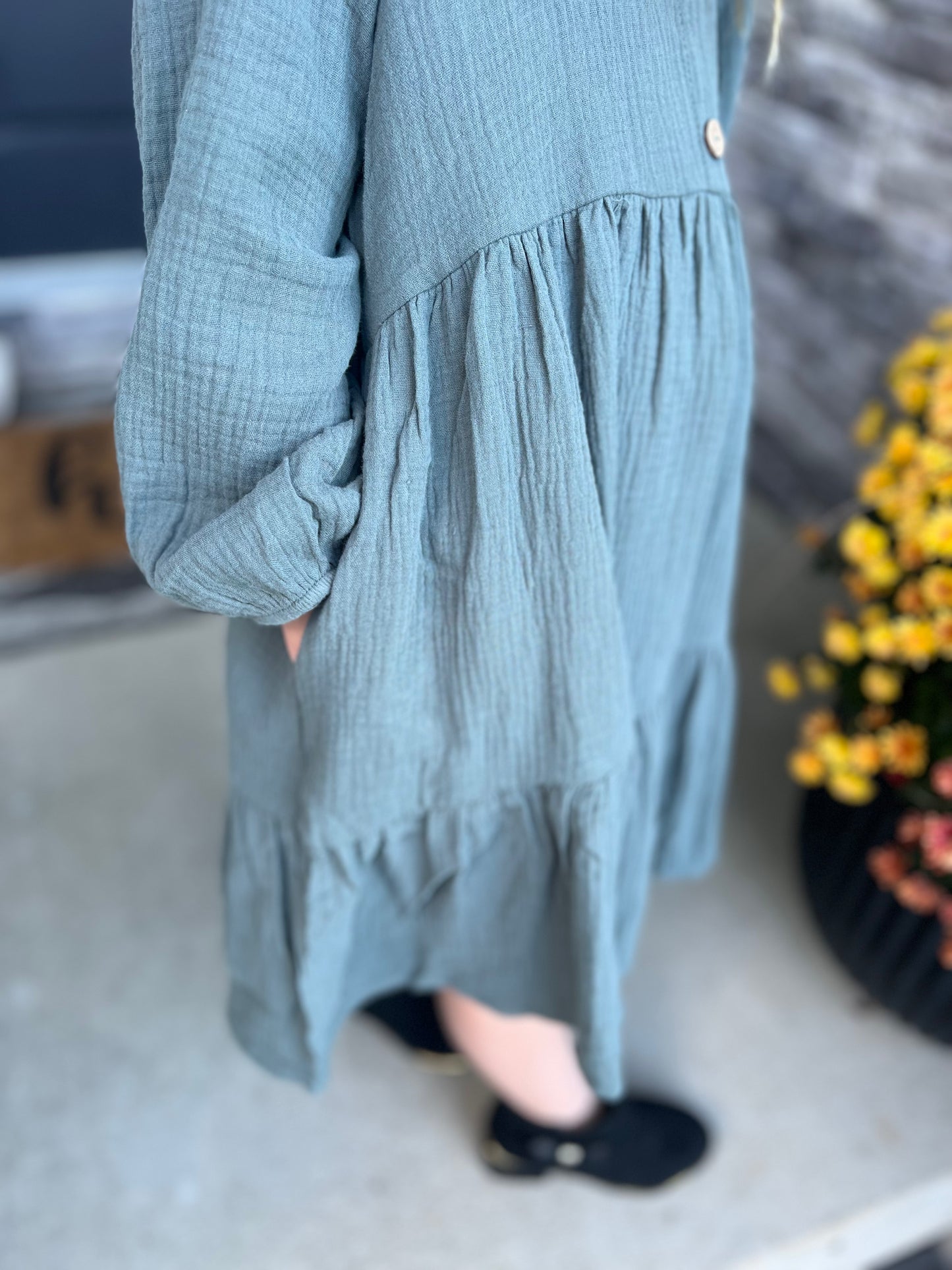 Girls Autumn Pine Bliss Dress