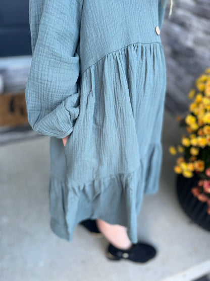 Girls Autumn Pine Bliss Dress