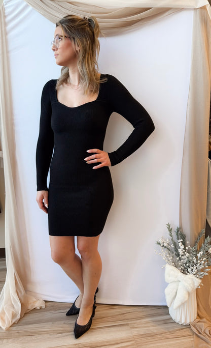 Romy Black Bodycon Dress