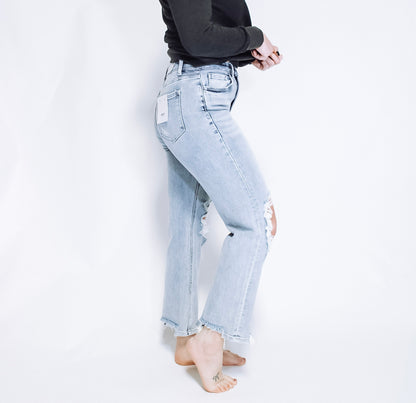 90’s BABE DISTRESSED STRAIGHT JEANS