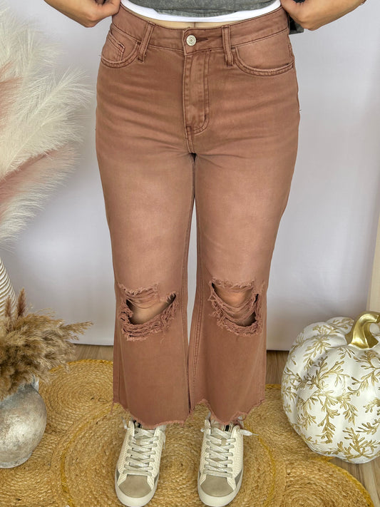 AMELIA DISTRESSED JEAN,AZTEC VERVET