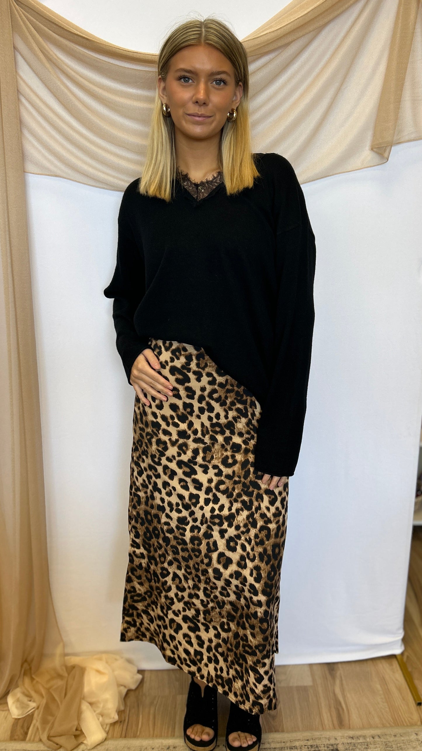 Golden Leopard Skirt