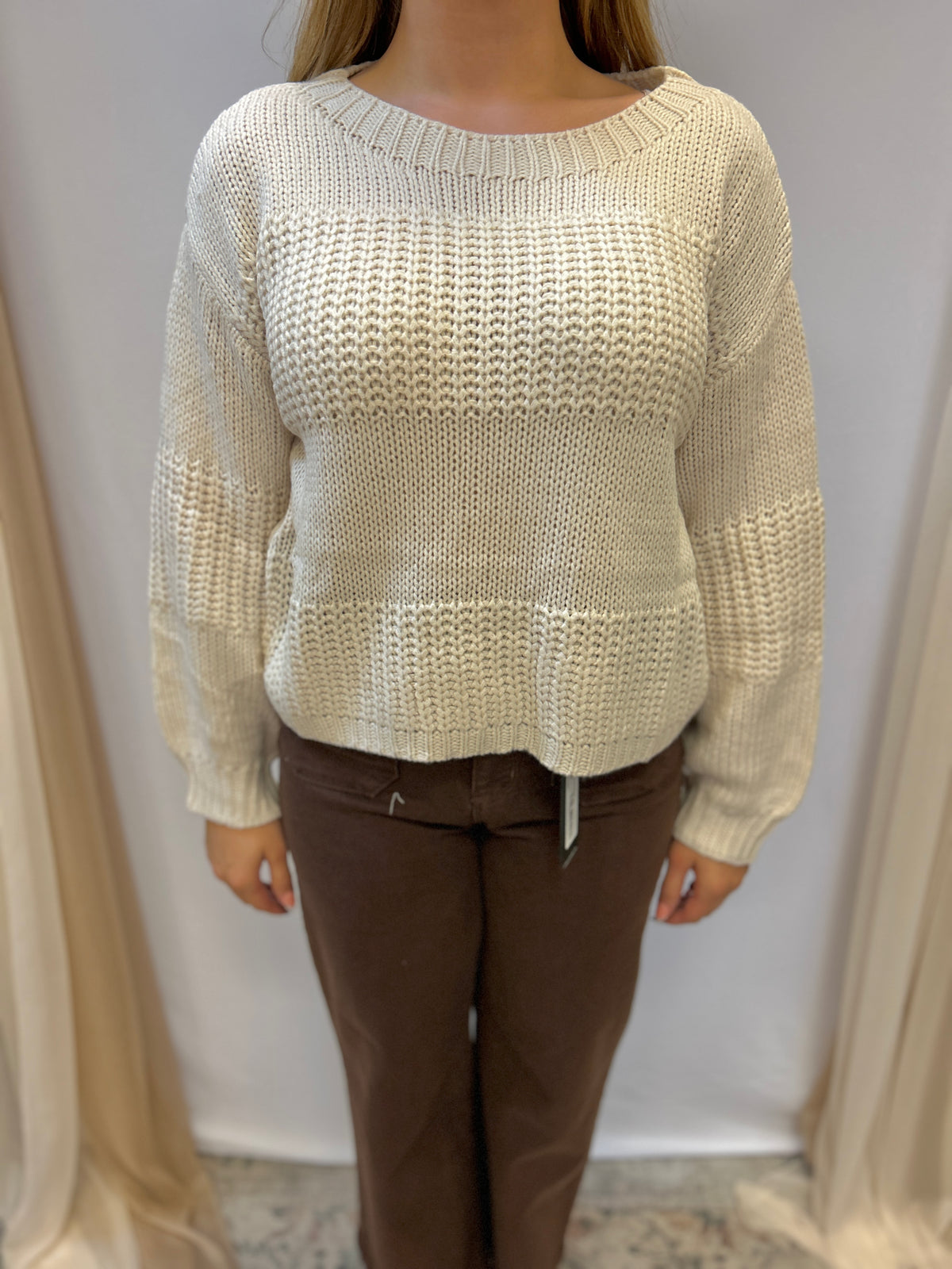 The Ella Ivory Sweater