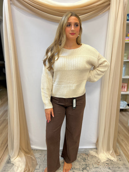 The Ella Ivory Sweater