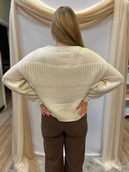 The Ella Ivory Sweater
