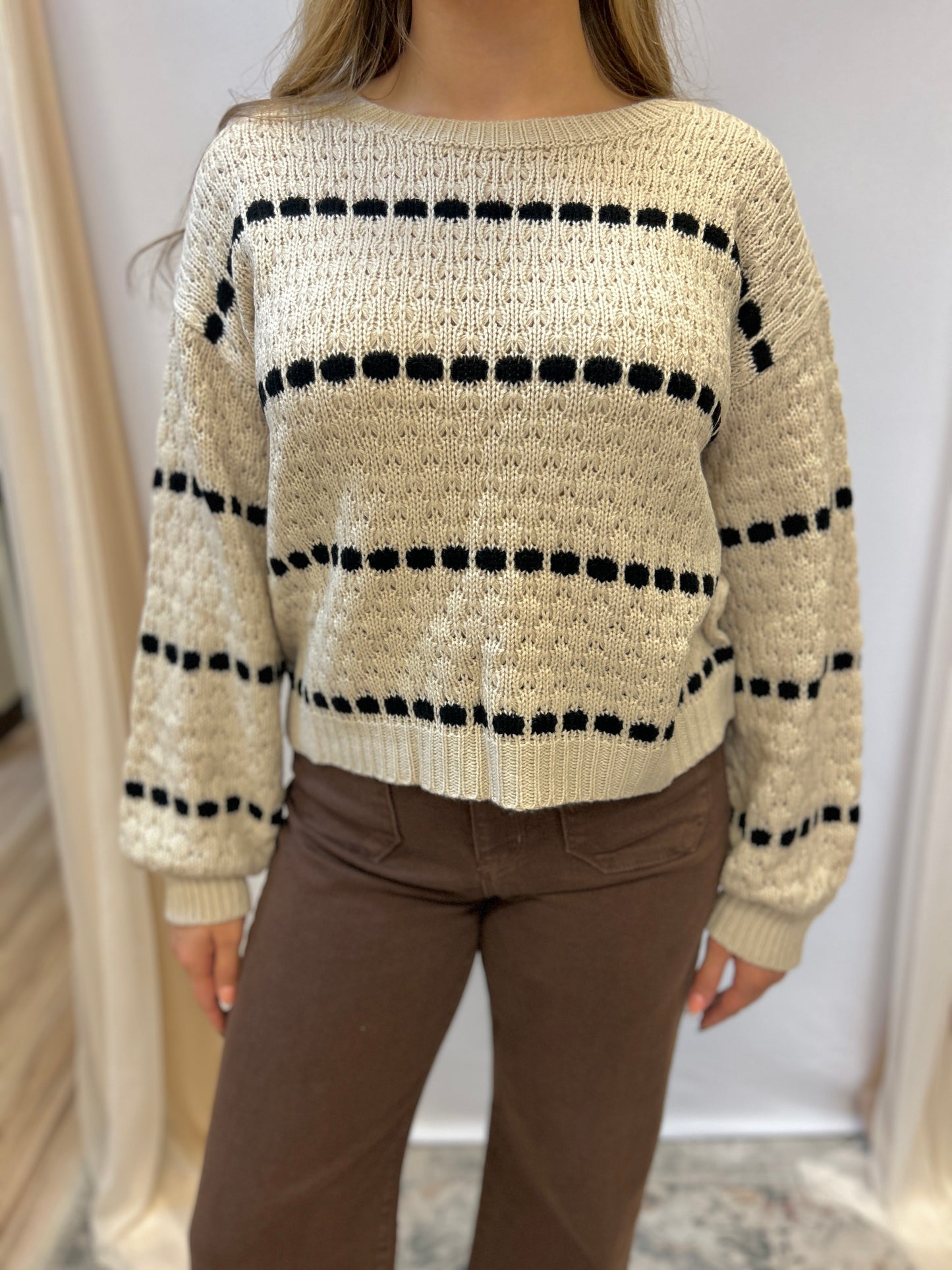 Spotted Stripe Sweater