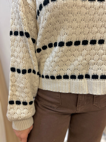 Spotted Stripe Sweater
