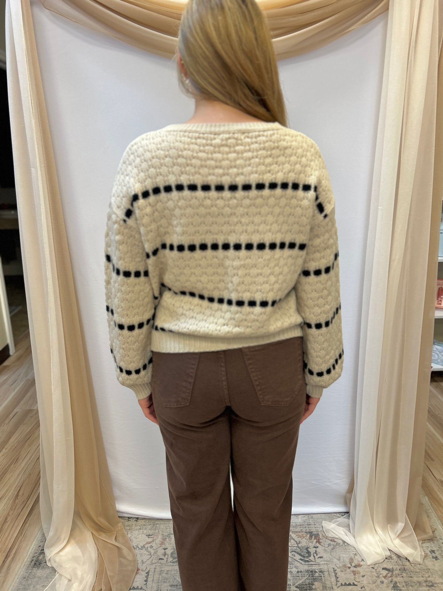Spotted Stripe Sweater