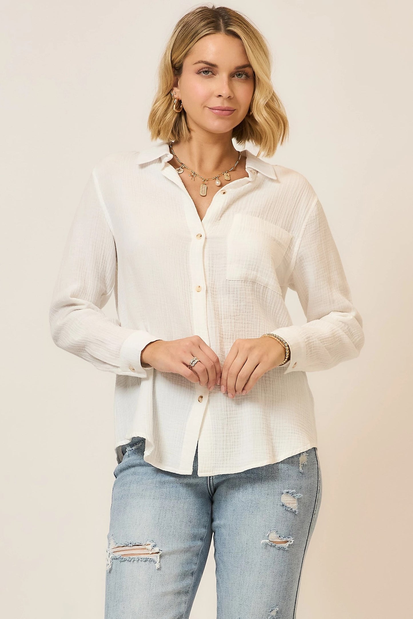The Easy Linen Button Down
