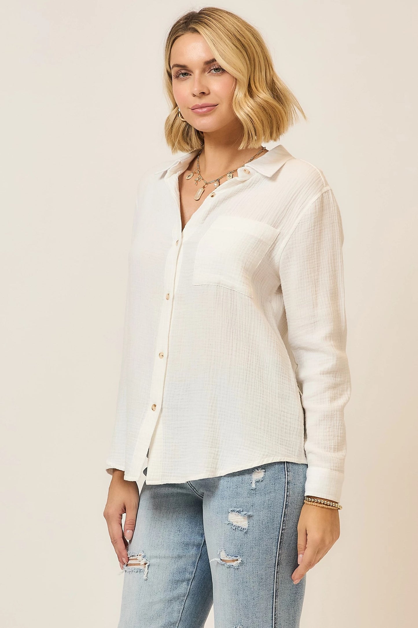 The Easy Linen Button Down