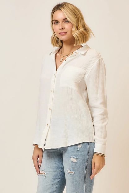 The Easy Linen Button Down