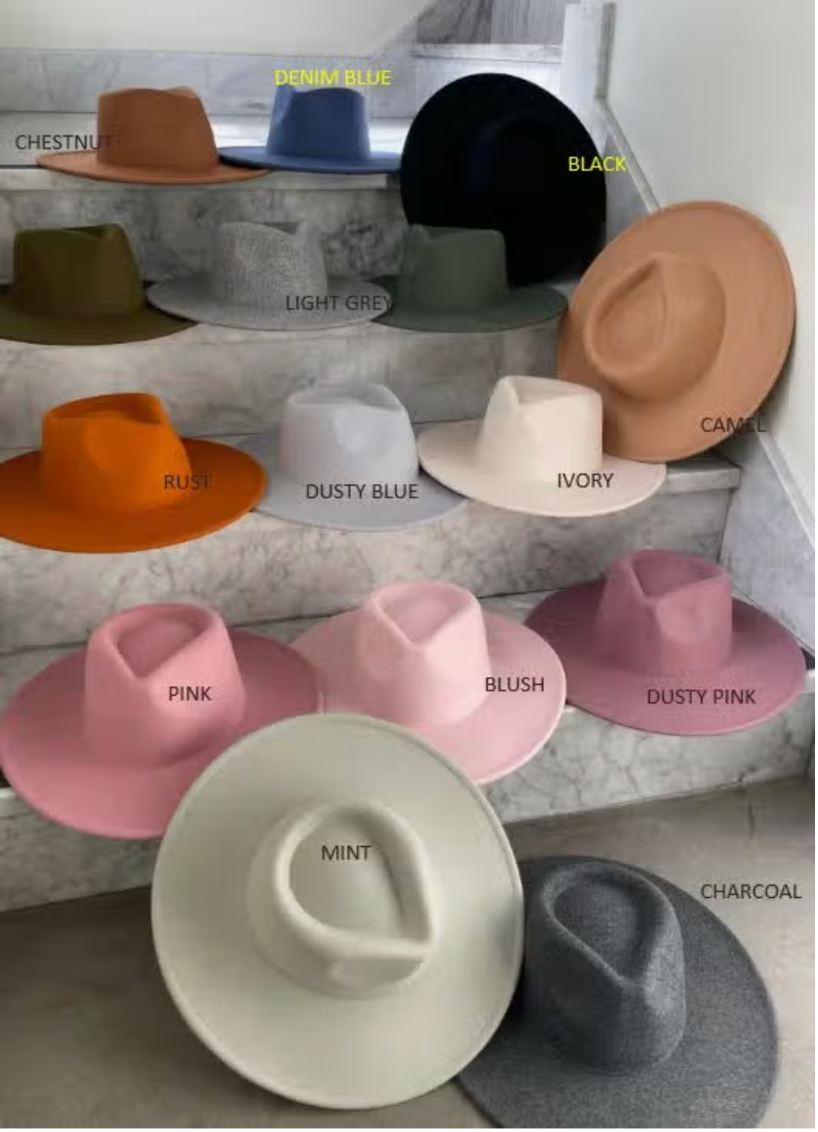 Br Ranch Hat Wide Brim Rancher Hat – Bella and Bloom Boutique