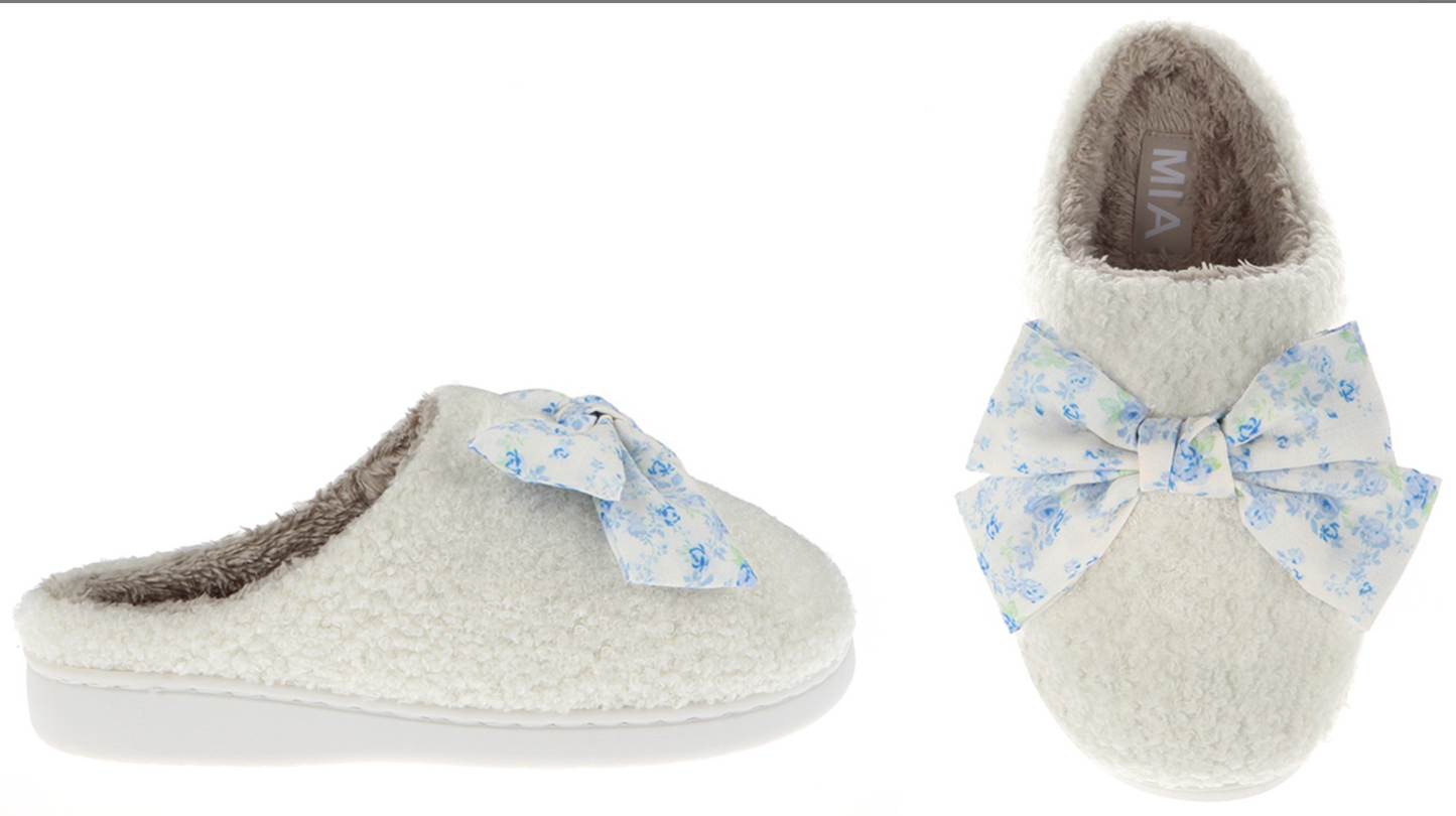 Frosted Floral Slipper