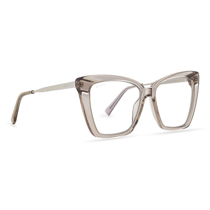 Becky IV - vintage crystal blue light technology glasses