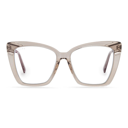 Becky IV - vintage crystal blue light technology glasses