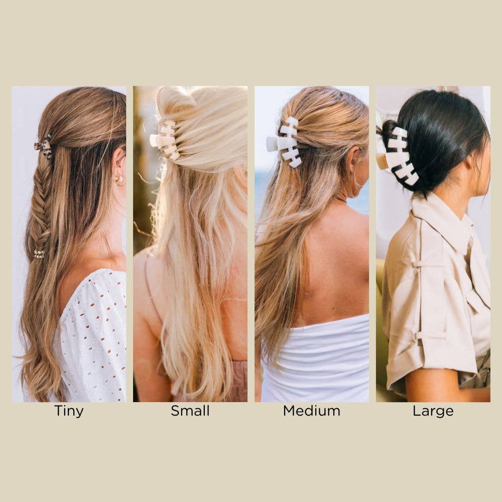 TELETIES - Classic Hair Clip | Tiny | Tortoise