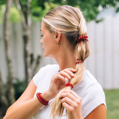 TELETIES - Spiral Hair Coils | Large | Red Carpet Ready Hair Ties