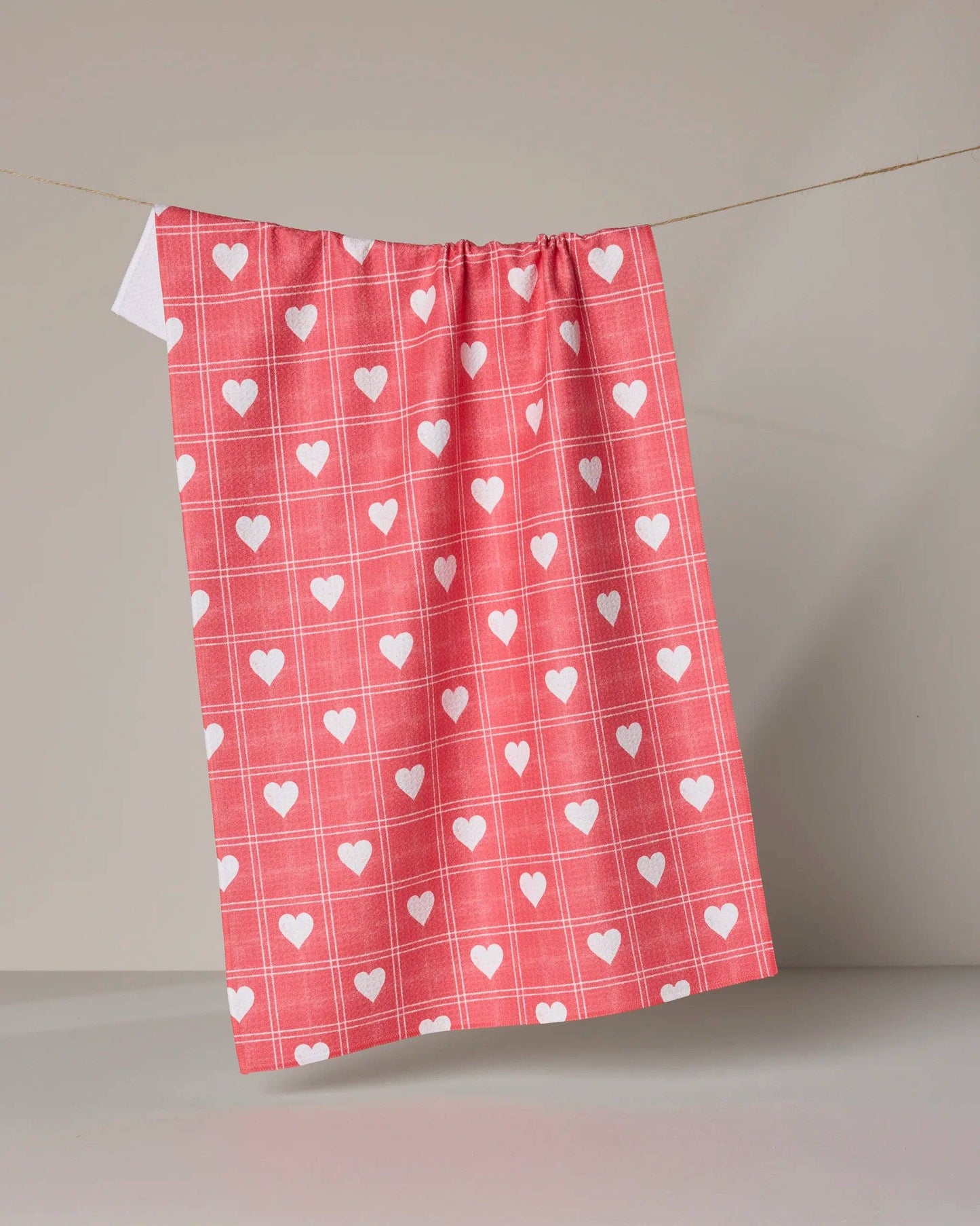 Geometry - Kind Spirit Red Tea Towel