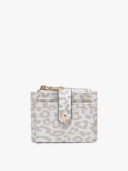 Sam Mini Snap Wallet/Card Holder: Brown