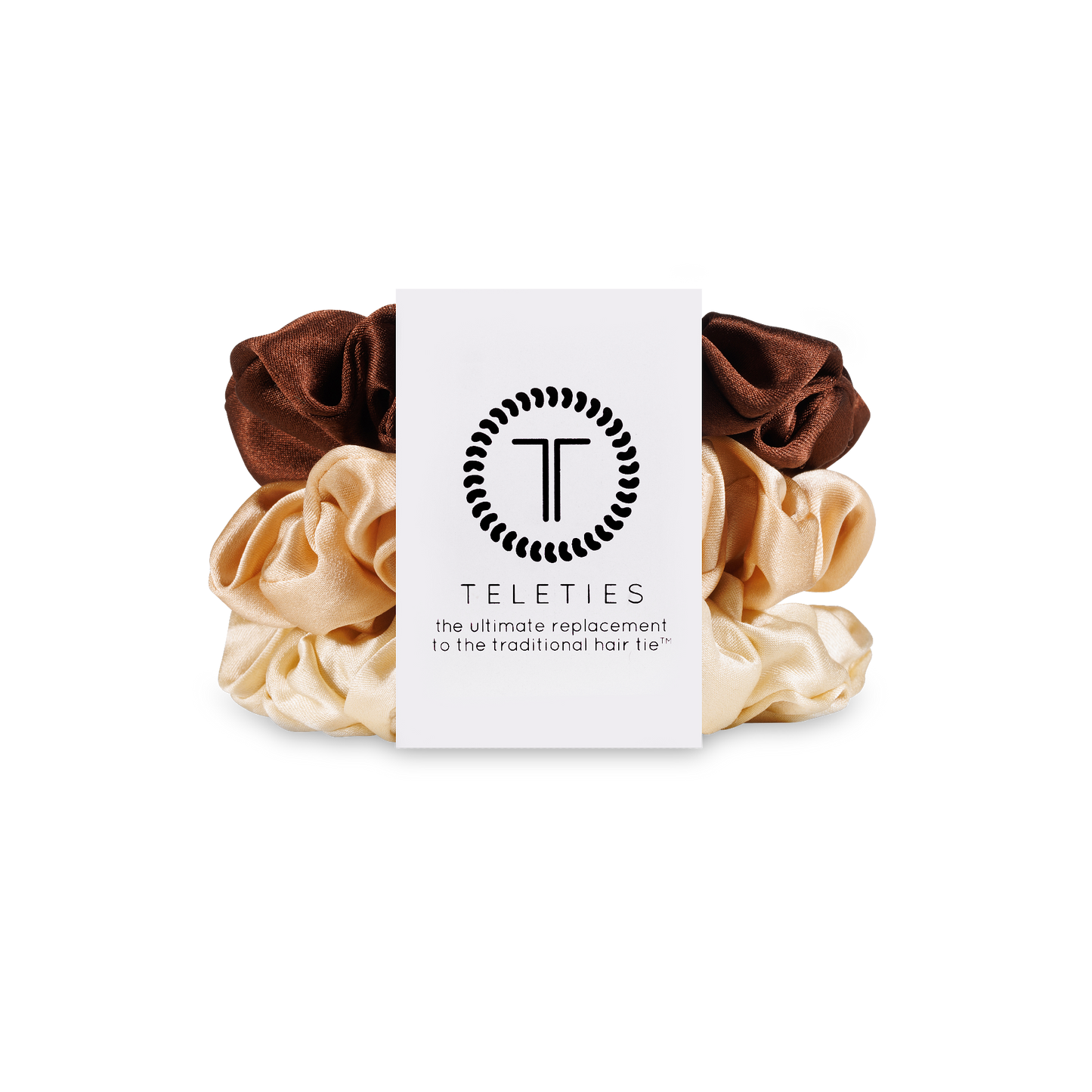 TELETIES - Silk Hair Scrunchie | Large | For the Love of Nude