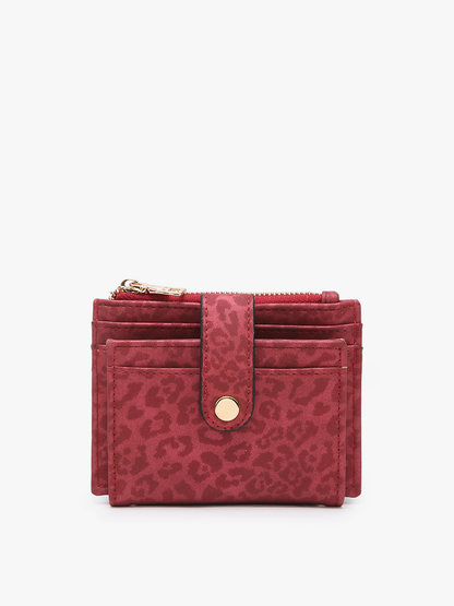 Sam Mini Snap Wallet/Card Holder: Brown