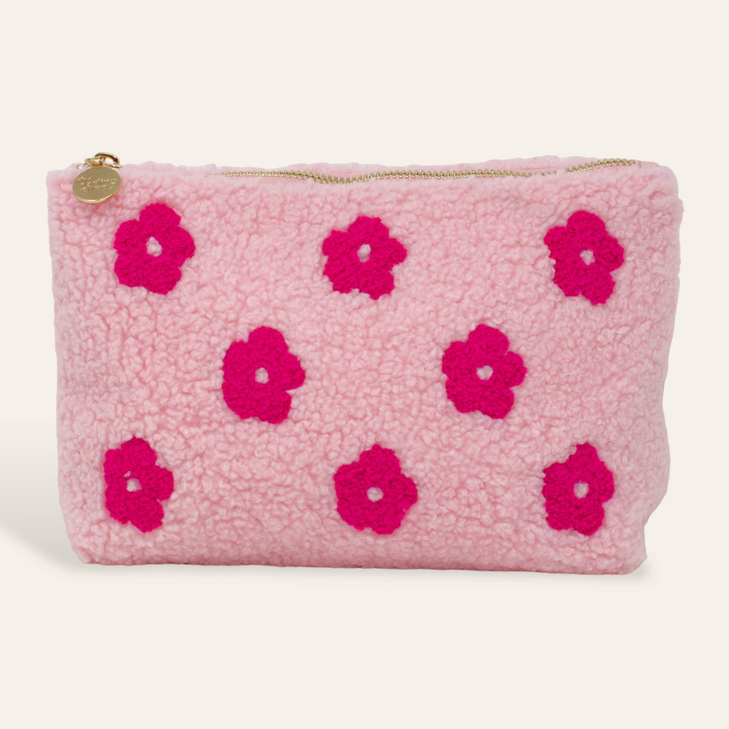 Teddy Pouch - Pink Flower