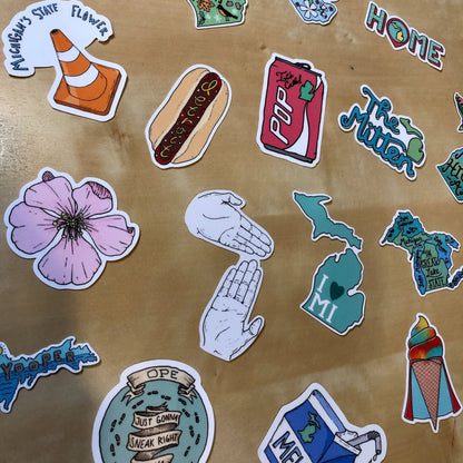 Big Moods - Lighthouse Sticker - Michigan Sticker