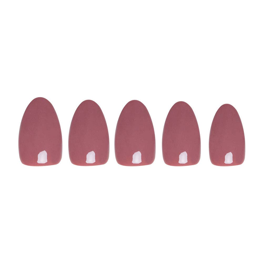 Glamnetic - Fall Mauve Press-On Nails | Fall Solids | Short Oval