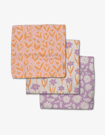 Spring Flowers Dishcloth Set-Geometry