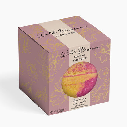 Wild Blossom Soothing Bath Bomb - Raspberry Lemonade