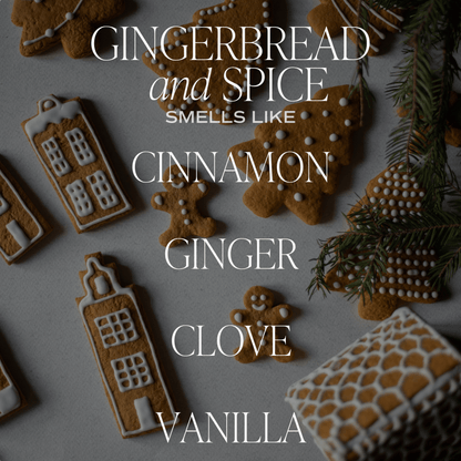 Gingerbread and Spice 15 oz Soy Candle, Matte Jar