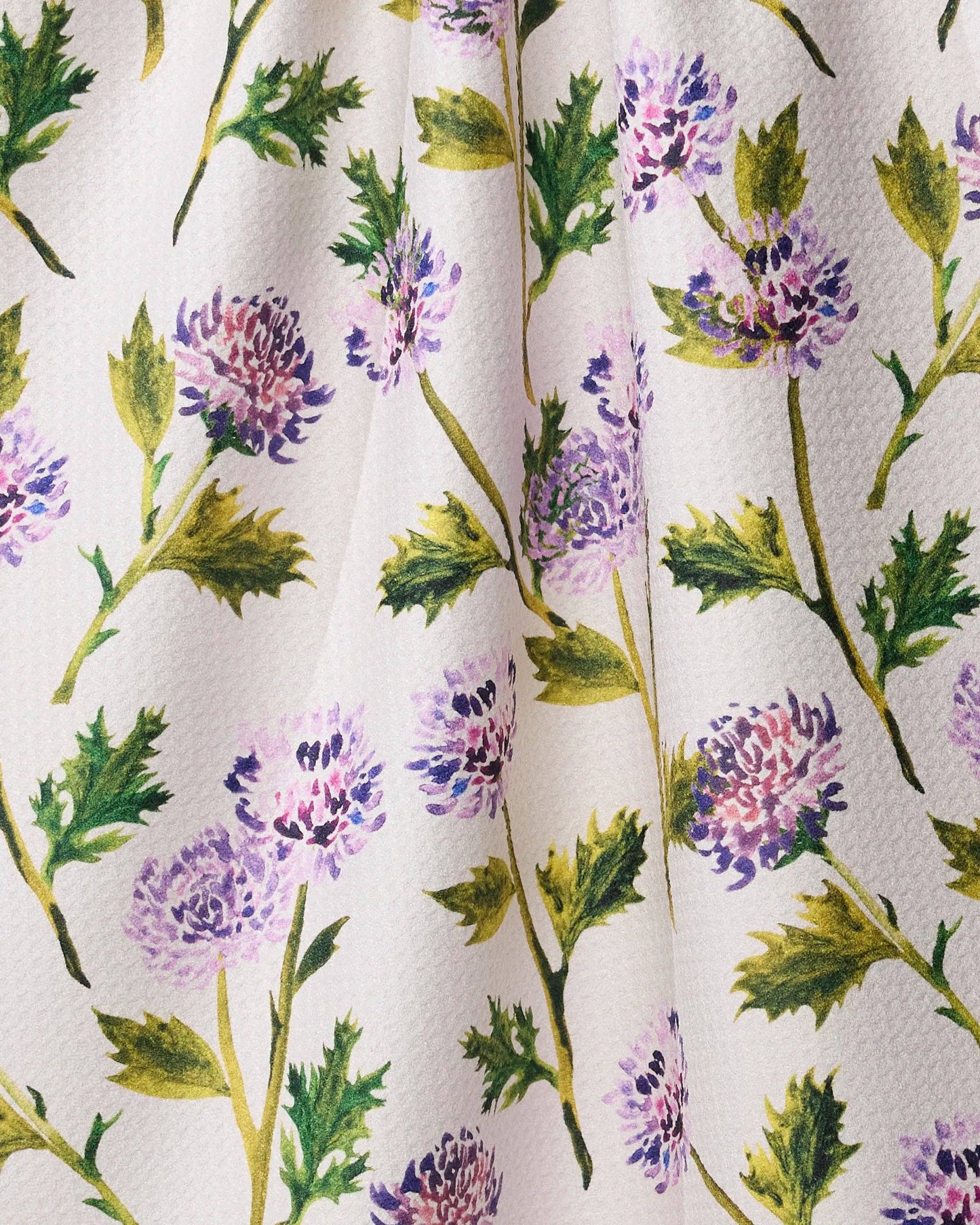 Blooming Thistle Tea Towel-Geometry