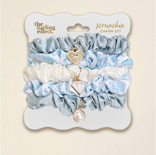 Scrunchie Charm Set–Something Blue