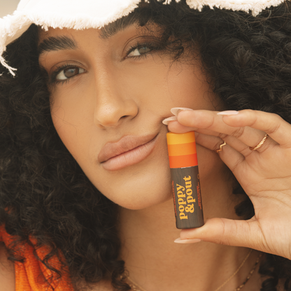 Poppy & Pout - Lip Balm, Retro Surf, Citrus Sunrise
