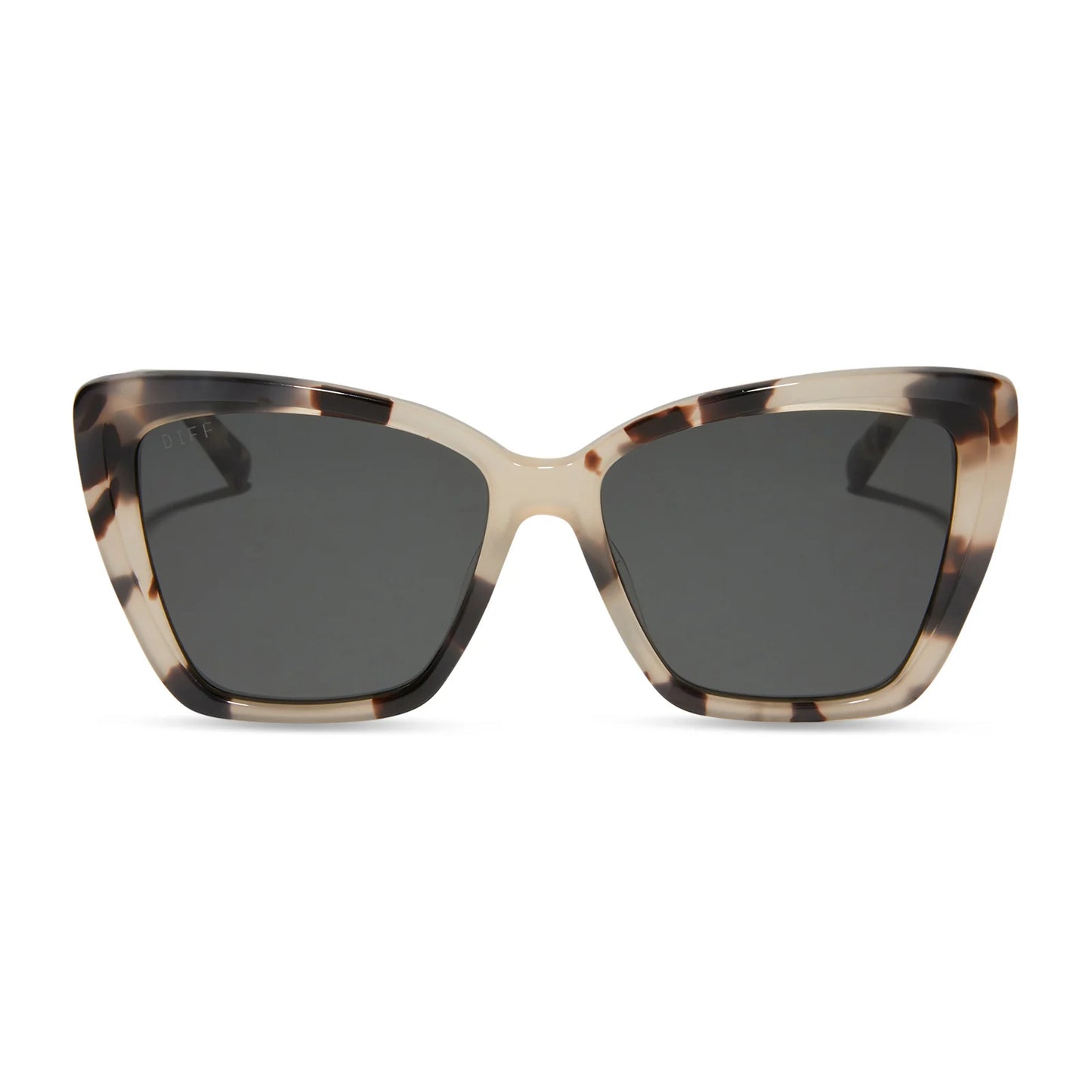 BECKY II - CREAM TORTOISE + GREY LENS, POLARIZED