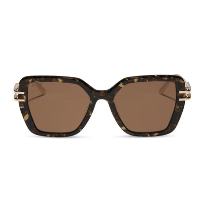 DASHA GLITTER TORTOISE + BROWN