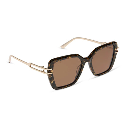 DASHA GLITTER TORTOISE + BROWN