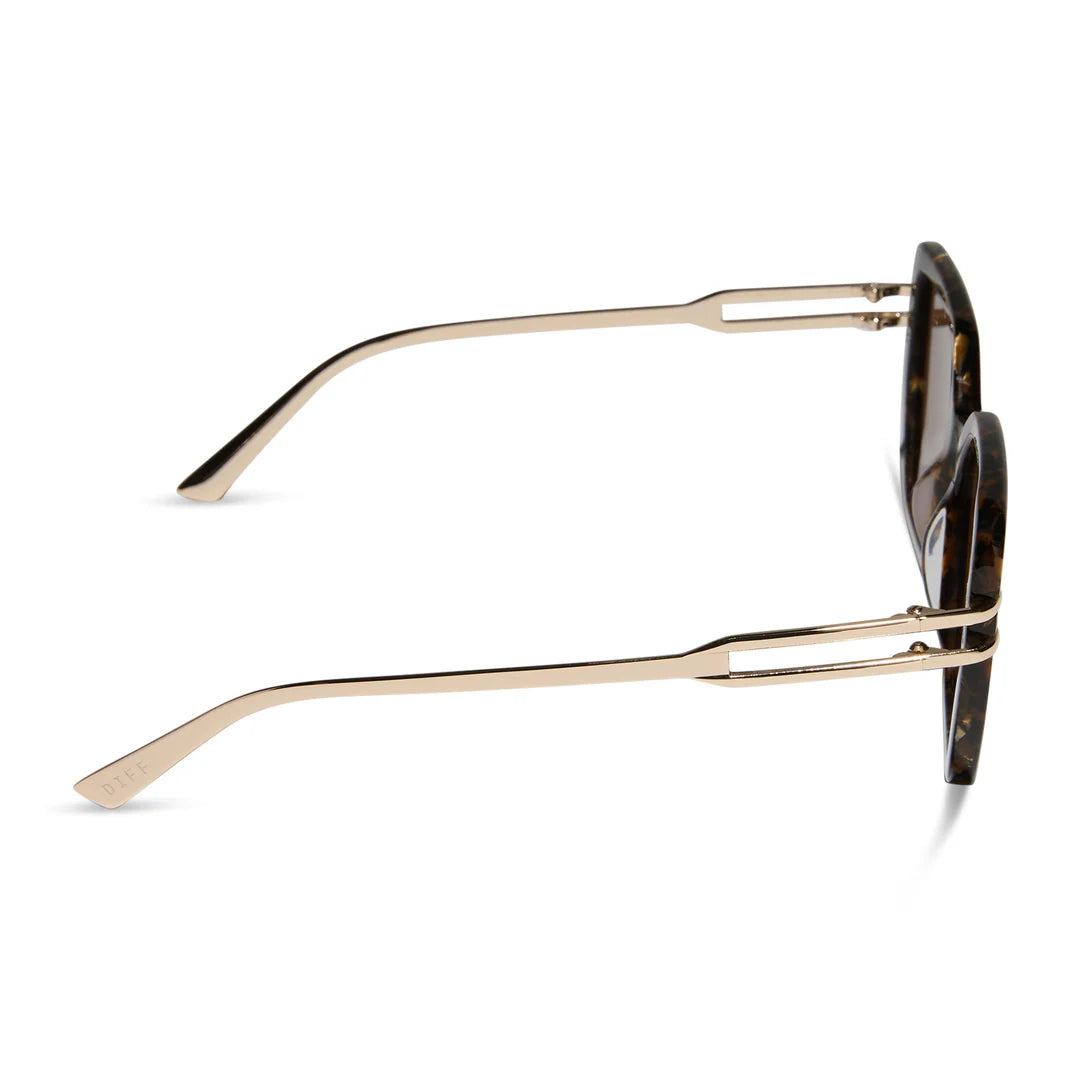 DASHA GLITTER TORTOISE + BROWN